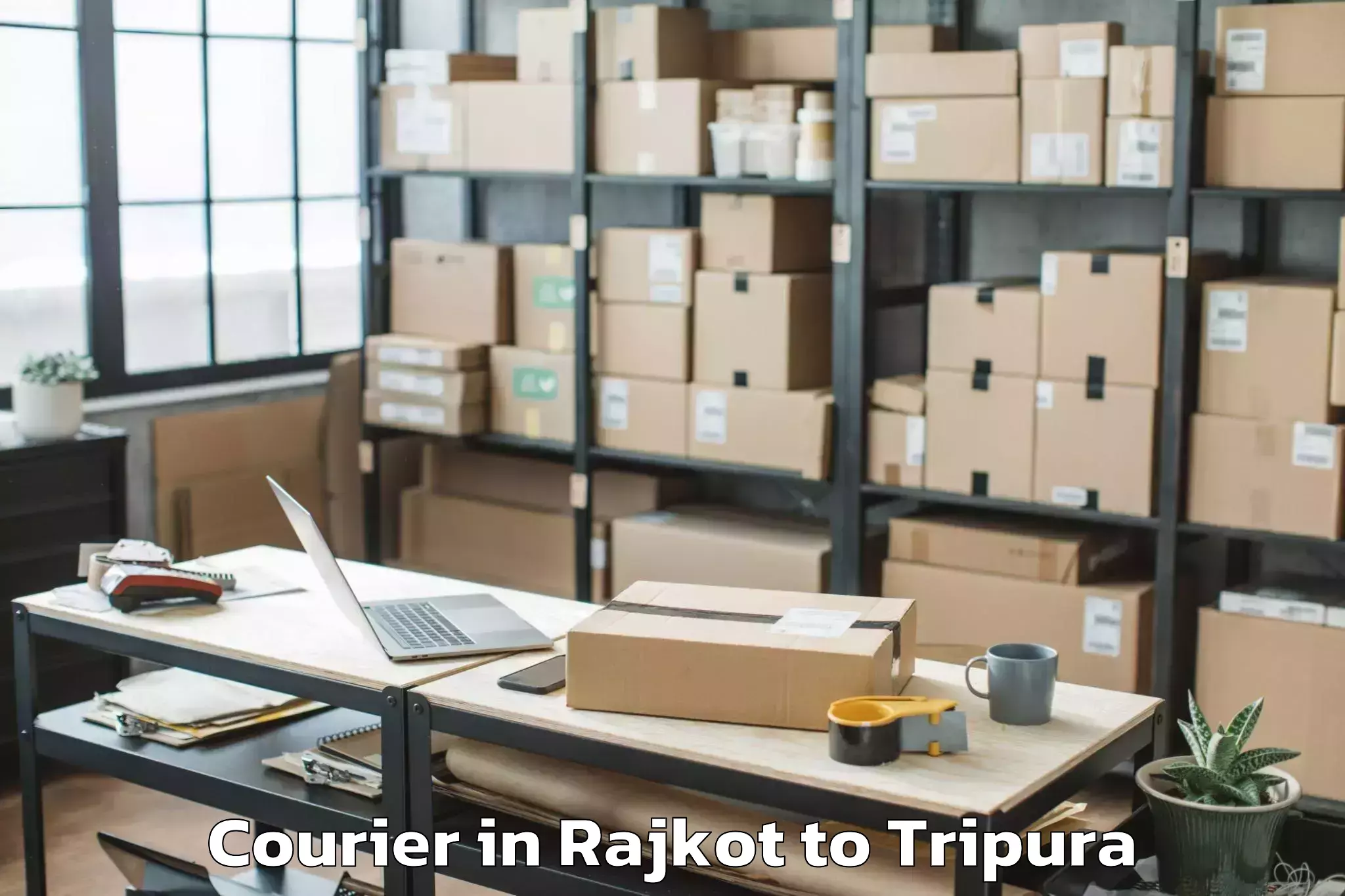 Leading Rajkot to Hrishyamukh Courier Provider